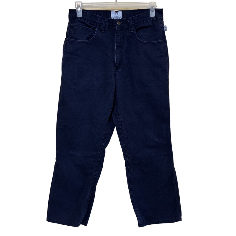 Tyndale FR Straight Leg Jeans Men’s 33X29 Blue Dark Wash Work Mid Rise